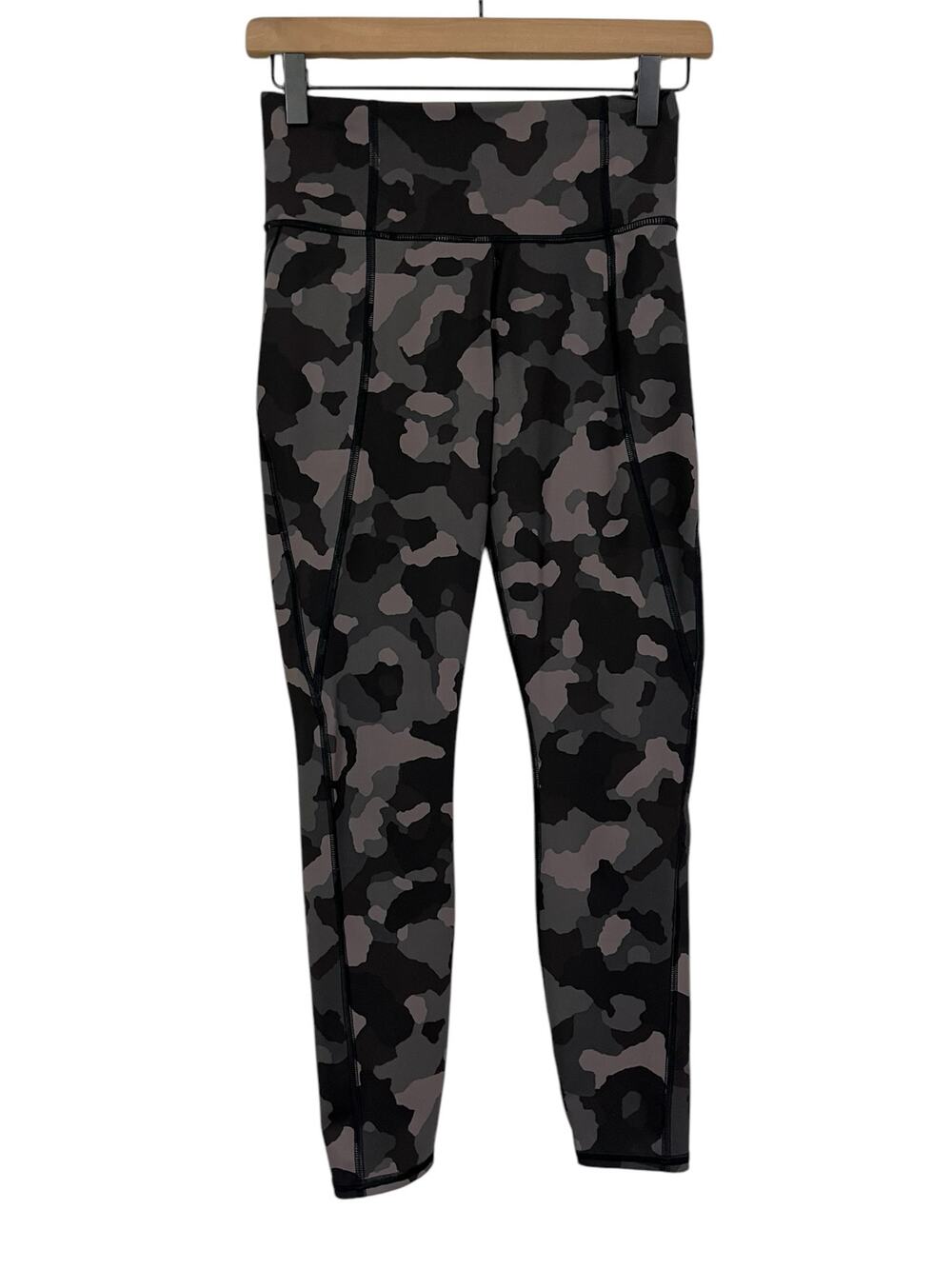 Athleta Womens Lightning 7/8 Tight Athletic Legging Green Brown Camo Size XS